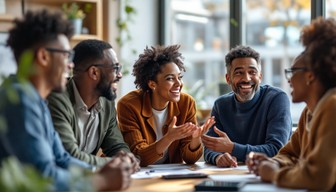 Free Collaborative Team Discussion Image - Collaboration, Workplace ...