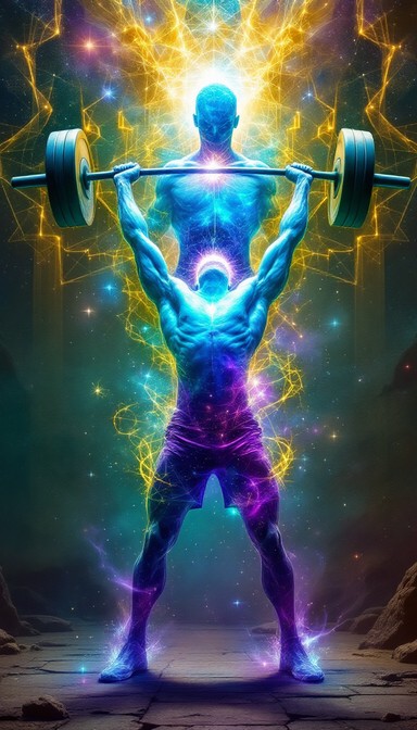 Free Transcending Physical Limits Image - Weightlifter, Cosmic, Surreal ...