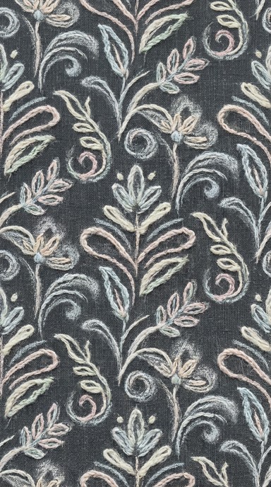 Chalk Thread Free Chalk Botanical Textile Image - Textile, Pattern, Botanical ...