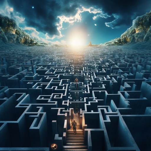 Free Maze of Dusk Image - Maze, Sunset, Silhouette | Download at StockCake