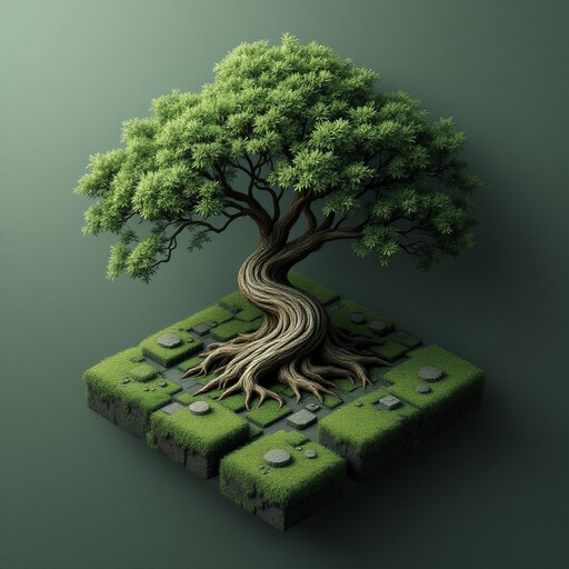 Free Mystical Tree Diorama Image - Tree, Ancient, Spiral | Download at ...
