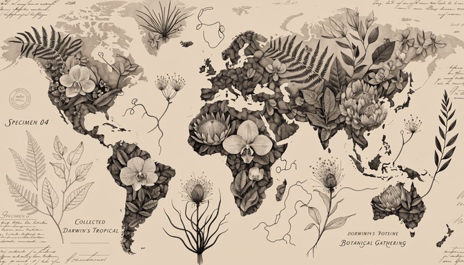 Free Botanical World Journey Image - Botanical, Map, World | Download ...