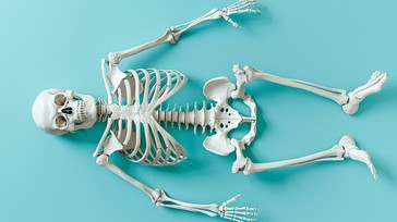 Skeleton Slouched Free Skeleton lying flat Image - Skeleton, Anatomy, Blue | Download at ...