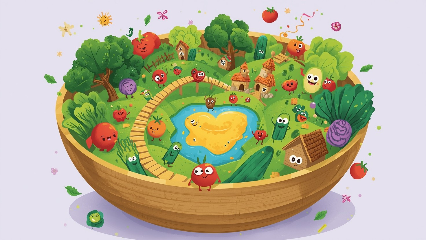 Vegetable Adventure Free Vegetable Adventure World Image - Vegetables, Salad, Illustration ...