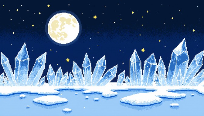 Free Moonlit Ice Crystals Image - Crystal, Moon, Ice | Download at ...