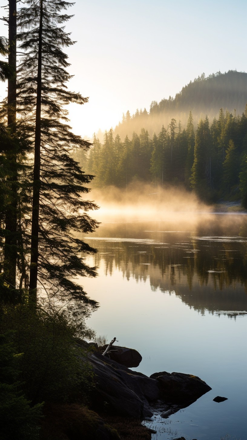 Free Misty Lake Sunrise Image - Lake, Sunrise, Mist | Download at StockCake