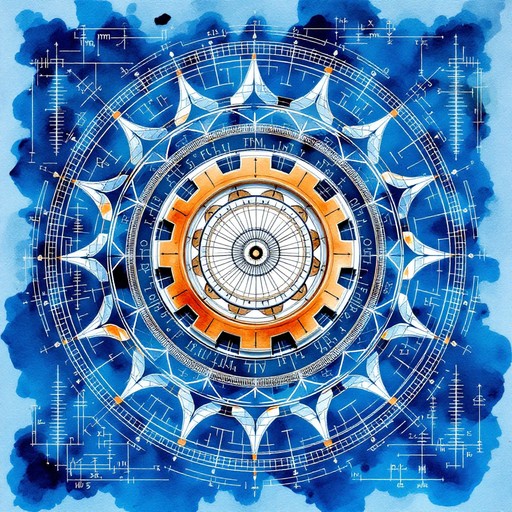 Free Mechanical Mandala Blueprint Image - Mandala, Blueprint ...