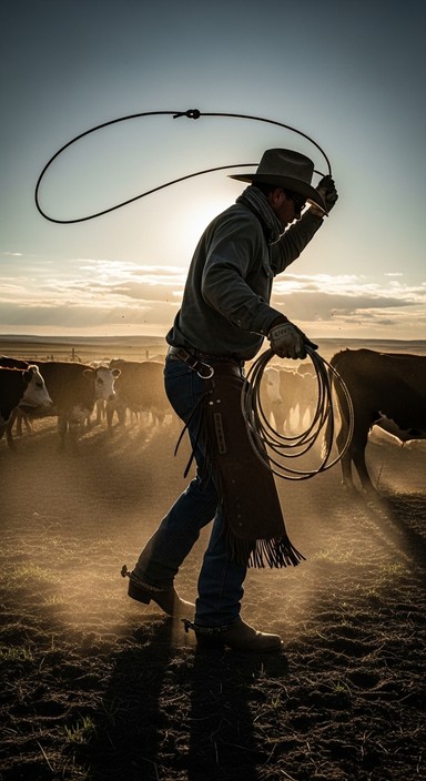 Free Lasso's Golden Spiral Image - Cowboy, Lasso, Silhouette | Download ...