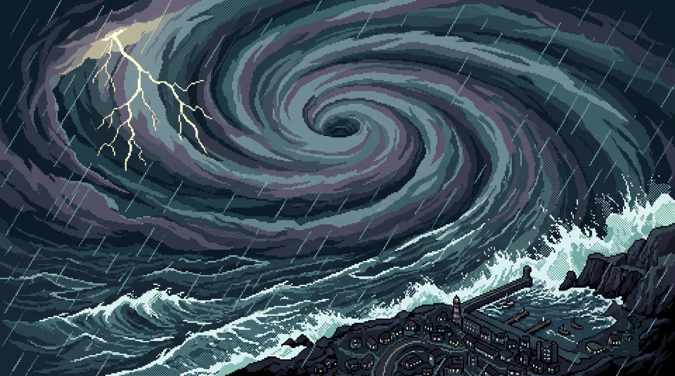 Free Hurricane Pixel Storm Image - Hurricane, Storm, Pixel | Download ...