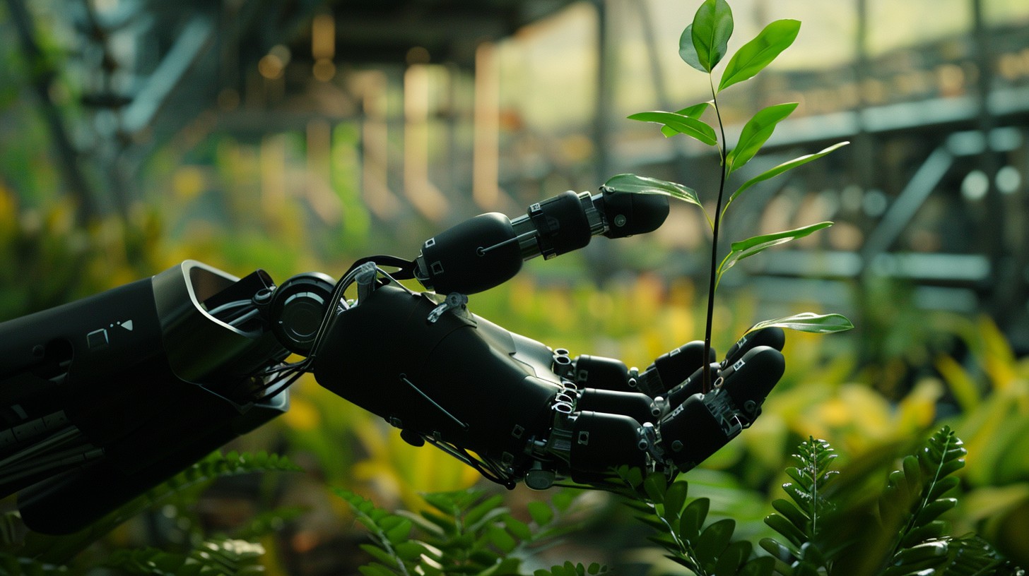 Human Made Tech Items Free Robot Holding Plant Image - Robot, Plant, Technology | Download at ...