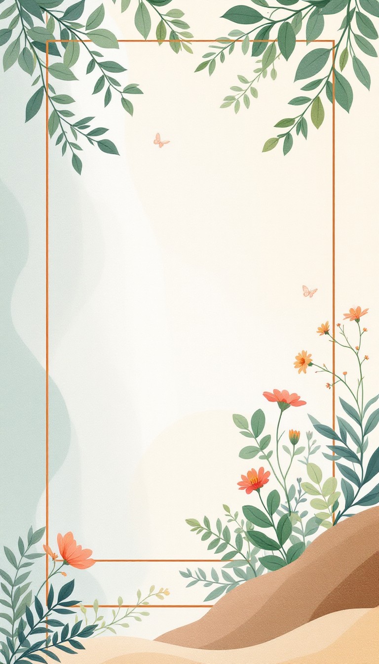 Free Botanical Frame Design Image - Botanical, Illustration, Geometric ...