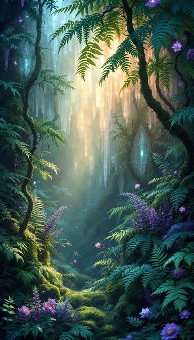 Fern Using Magic Free Luminous Forest Magic Image - Forest, Ferns, Magical | Download at ...