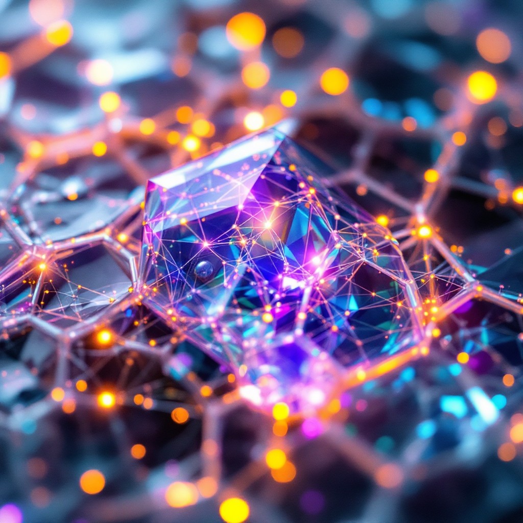 Crystal Network Patterns Free Digital Crystal Network Image - Crystal, Circuit, Technology ...