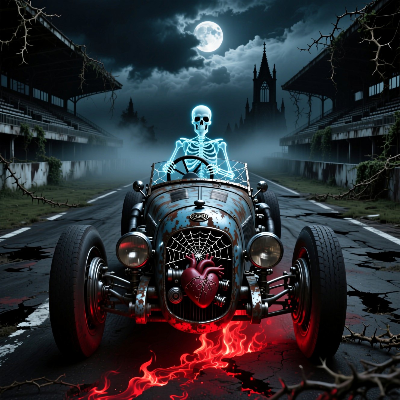 Free Undead Speed Demon Image - Skeleton, Racer, Vintage | Download at ...