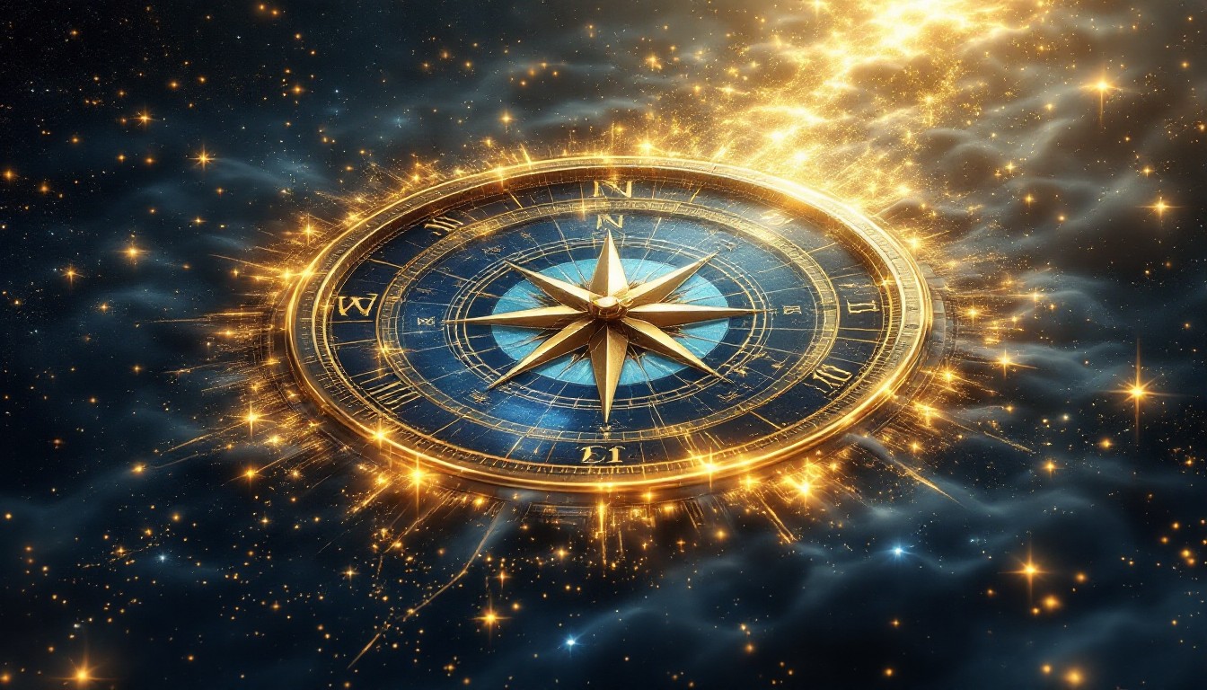 Free Mystical Cosmic Compass Image - Compass, Celestial, Mystical ...