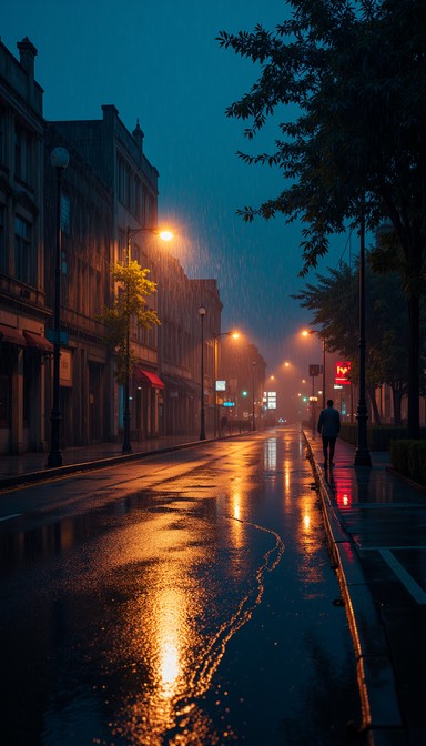 Free Rainy City Night Image - Rainy, Night, Urban | Download at StockCake