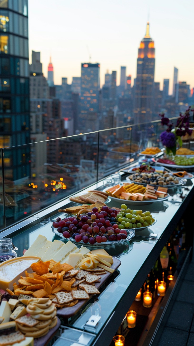 Free Rooftop Dinner View Image - Rooftop, Buffet, Skyline | Download at ...
