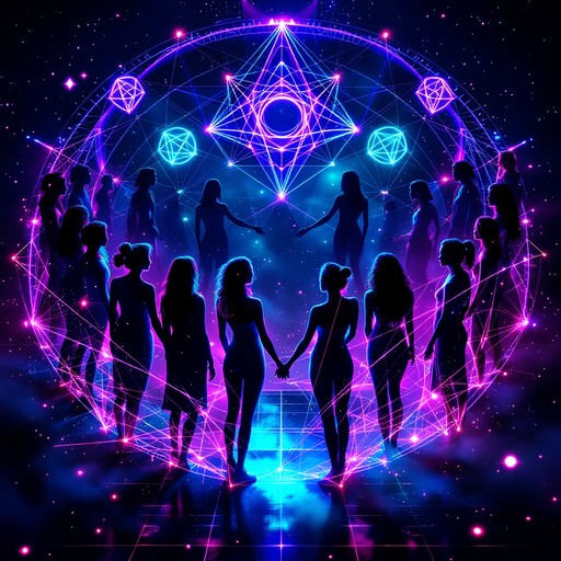 Free Cosmic Feminine Unity Image - Women, Silhouettes, Sisterhood ...