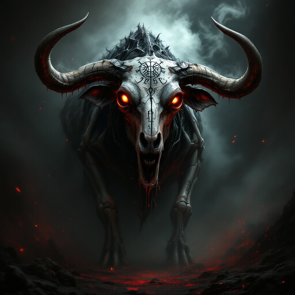 Free Demonic Bull Rises Photo - Bull, Demon, Gothic | Download at StockCake