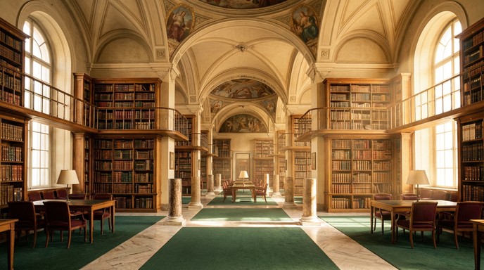 Free Grand Library Sanctuary Image - Library, Books, Architecture ...