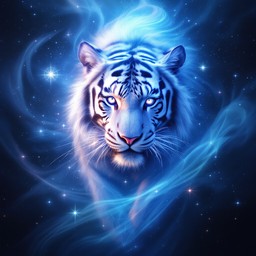 Free Celestial Tiger Spirit Image - Tiger, Cosmic, Spiritual | Download ...