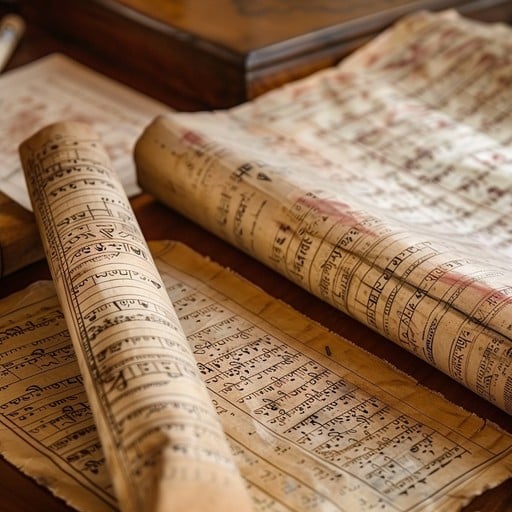 Free Ancient Music Scrolls Image | Download at StockCake