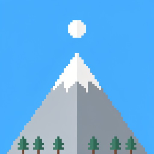 Free Pixel Mountain Night Image - Pixel, Mountain, Night | Download at ...