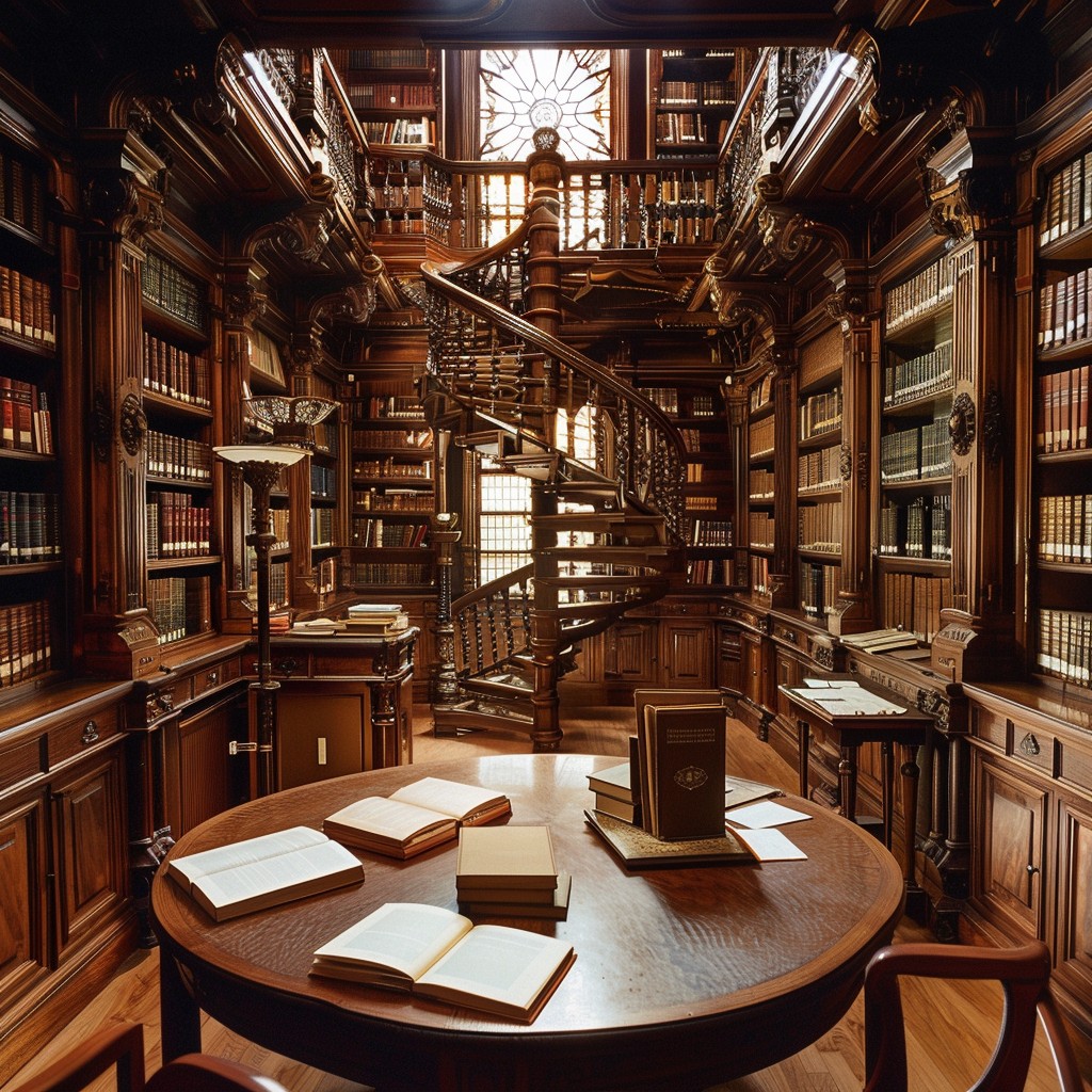 Free Elegant Library Interior Image - Library, Books, Interior ...