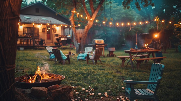Tonight Outside Free Cozy Evening Outdoors Image - Garden, Evening, Lights | Download ...