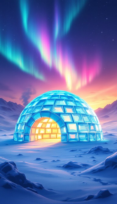 Free Northern Lights Igloo Image - Igloo, Arctic, Aurora | Download at ...