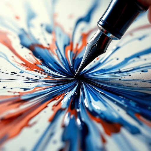 Free Cosmic Ink Strokes Image - Calligraphy, Ink, Indigo | Download at ...