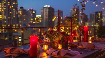 Table View Night Free Evening Dinner View Image - Dinner, Evening, Candles | Download at ...
