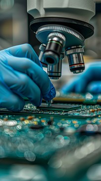 Inspection Using Microscope Picture Free Microscope Circuit Inspection Image - Technology, Microscope ...