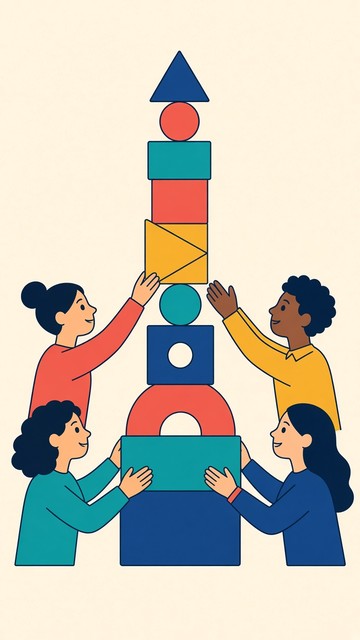 Download Teamwork Builds Towers Stock Images for Free | StockCake