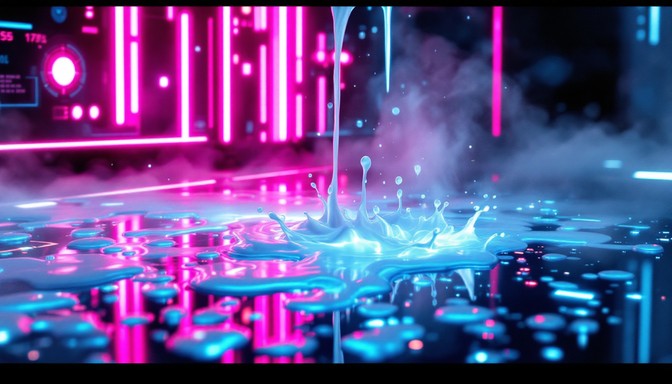 Free Neon Milk Cleanup Image - Cyberpunk, Neon, Futuristic | Download ...