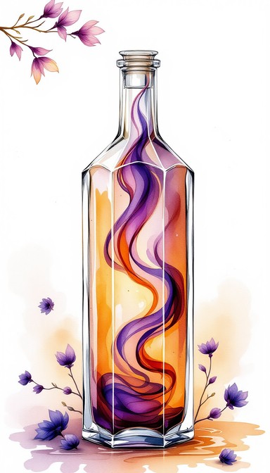 Free Mystical Potion Bottle Image - Watercolor, Potion, Bottle ...