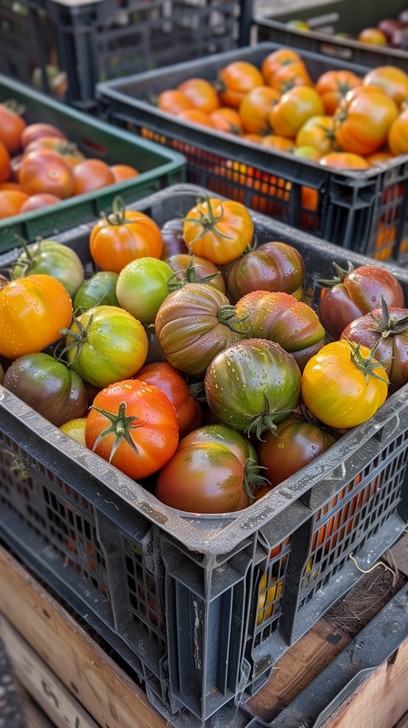 Free Heirloom Tomato Assortment Image - Tomatoes, Heirloom, Produce ...