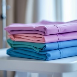 Free Colorful folded sheets Image - Sheets, Bedding, Colorful ...