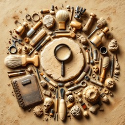 Free Scientific Tools Circle Image - Paleontology, Tools, Science ...