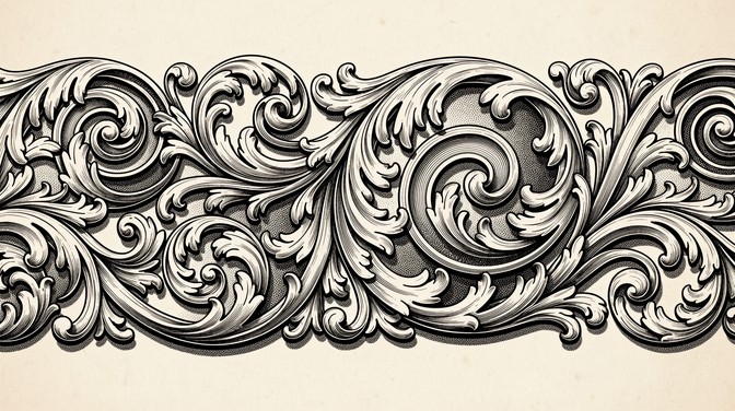 Free Baroque Scrollwork Design Image - Baroque, Scrollwork, Ornamental ...