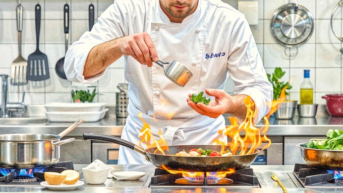 Free Culinary Artist Creates Image - Chef, Cooking, Watercolor ...
