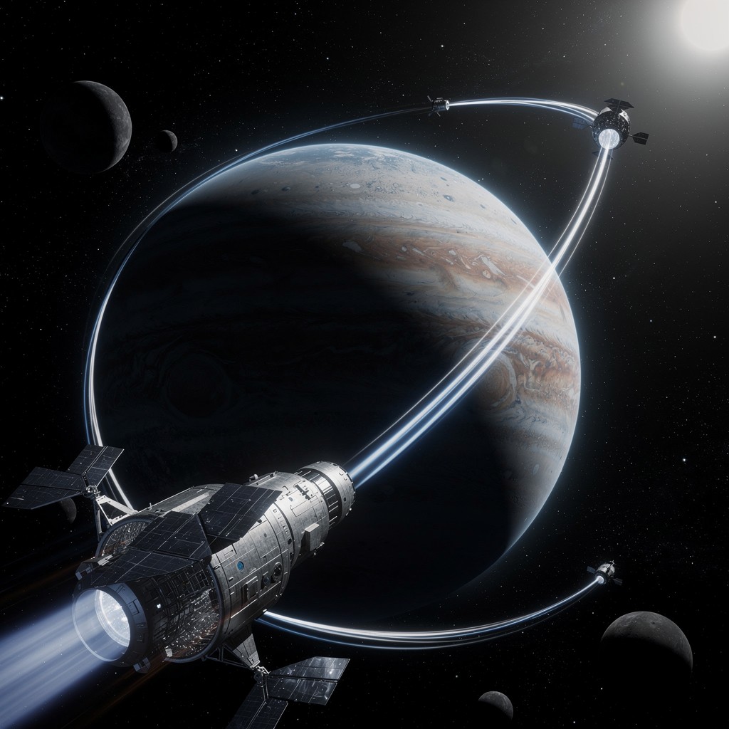 Free Gravity Assist Maneuver Image - Spacecraft, Planet, Gravity ...