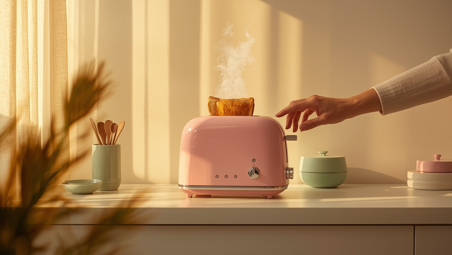 Free Pink Toaster Glow Image - Toaster, Pink, Retro | Download at StockCake