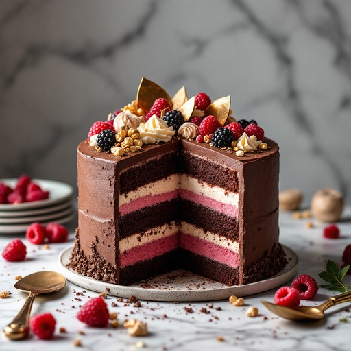 Free Chocolate Raspberry Perfection Image - Chocolate, Raspberry, Cake ...