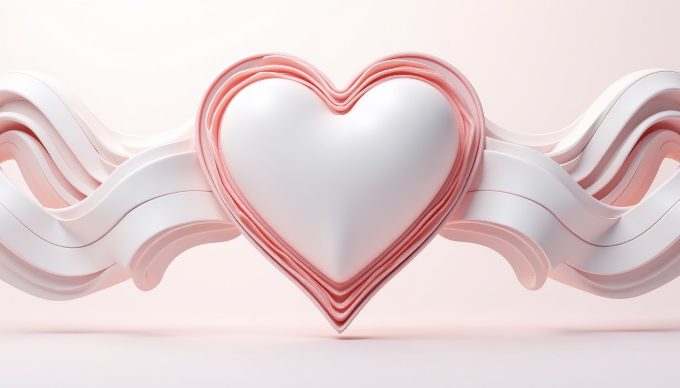 Free Elegant Heart Design Photo - Heart, 3d, Geometric | Download at ...