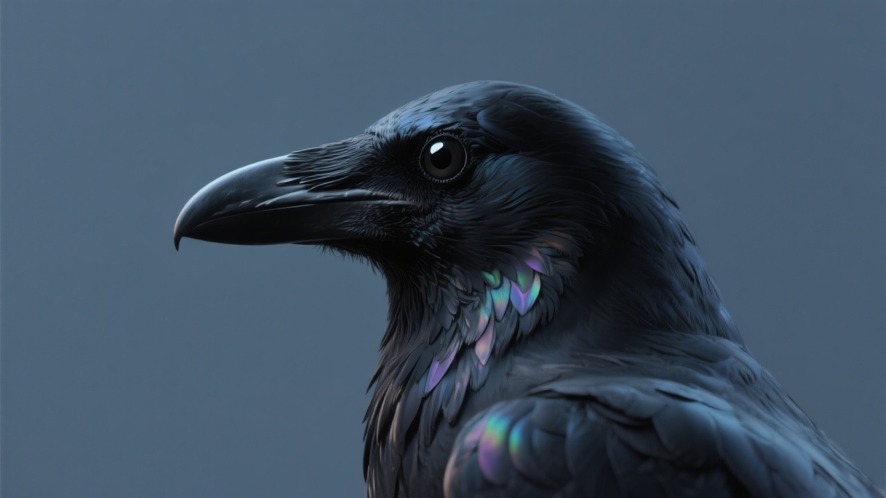 Raven Download Free Midnight Raven Gaze Image - Raven, Crow, Black | Download at StockCake