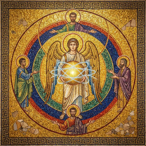 Free Divine Connection Network Image - Byzantine, Mosaic, Angel ...
