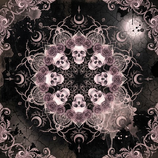 Free Gothic Skull Pattern Image - Gothic, Skulls, Roses | Download at ...
