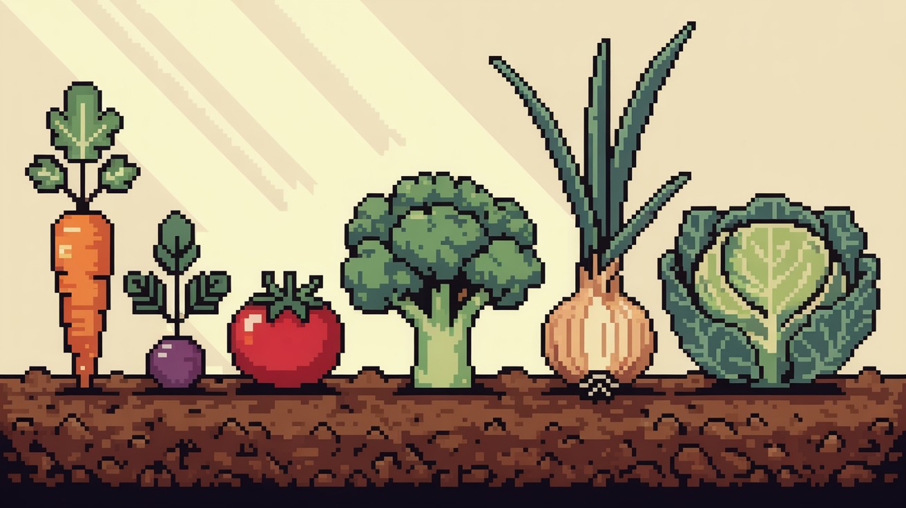 Free Pixelated Vegetable Garden Image - Pixel, Vegetables, Garden ...