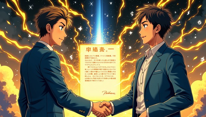 Free Powerful Anime Handshake Image - Anime, Manga, Handshake ...